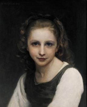 William-Adolphe Bouguereau : Portrait of a Young Girl II